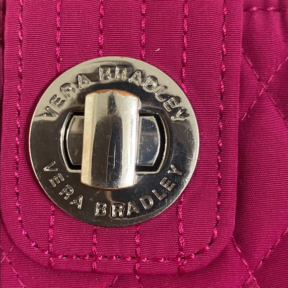 Vera Bradley Fuchsia Quilted Wallet, nice condition - Picture 2 of 8